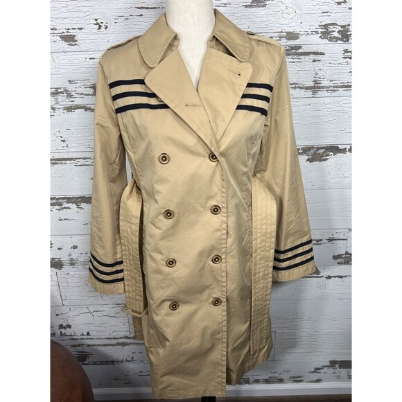 CABI Runway Trench Coat Khaki Size XS Style #6669 NWOT - Picture 4 of 6